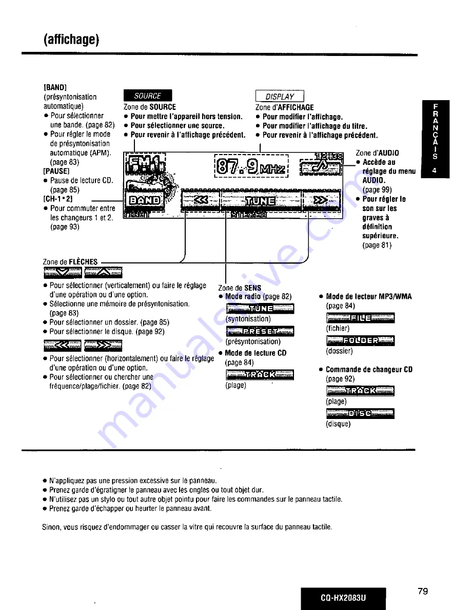 Panasonic CQ-HX2083U Operating Manual Download Page 79