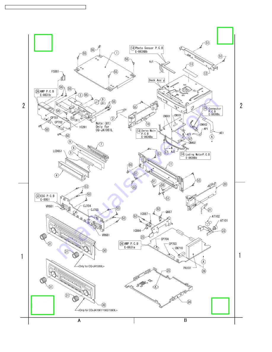 Panasonic CQ-JA1060L Service Manual Download Page 22