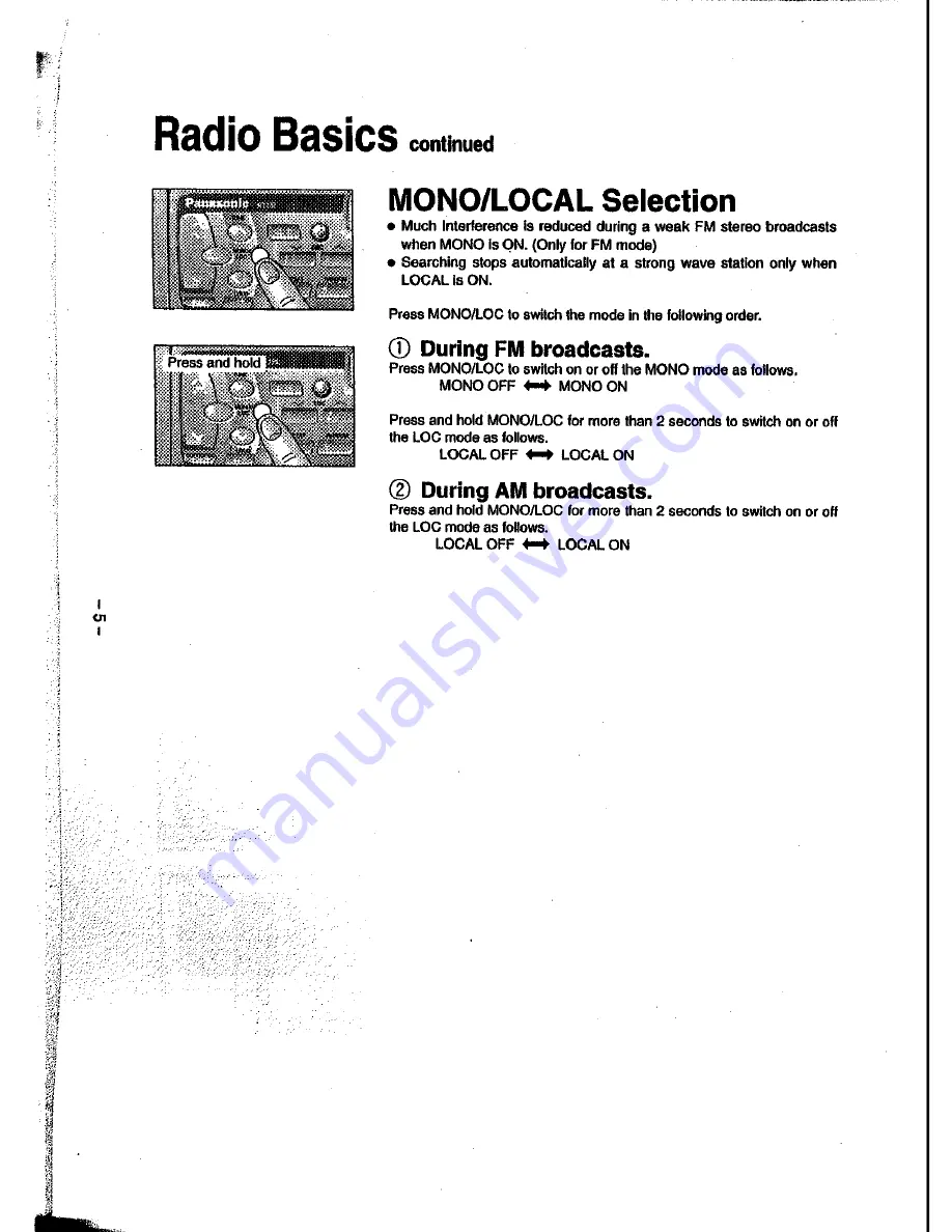 Panasonic CQ-R113GLEN Operating Instructions Manual Download Page 6