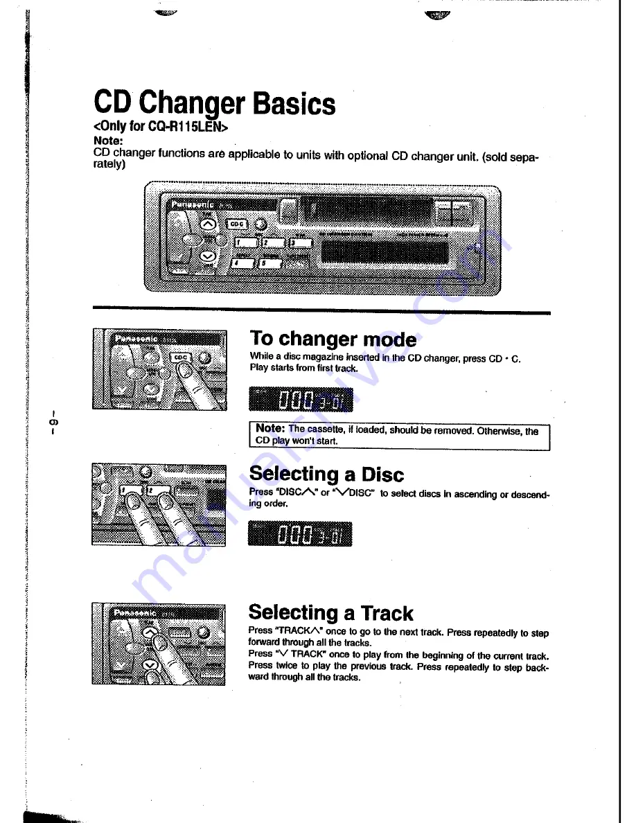 Panasonic CQ-R113GLEN Скачать руководство пользователя страница 8