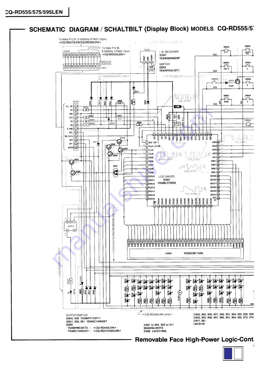 Panasonic CQ-RD555LEN Service Manual Download Page 11