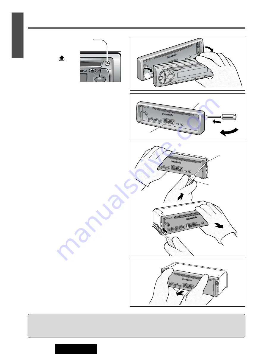 Panasonic CQ-RDP472N Operating Instructions Manual Download Page 24