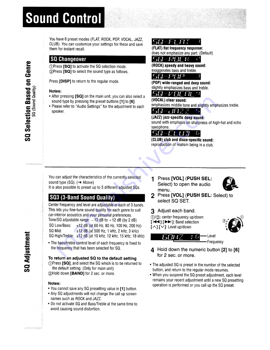 Panasonic CQ-RX100L Operating Instructions Manual Download Page 17