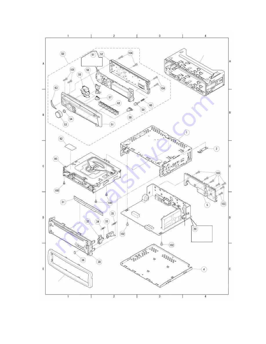 Panasonic CQ-RX100L Service Manual Download Page 27