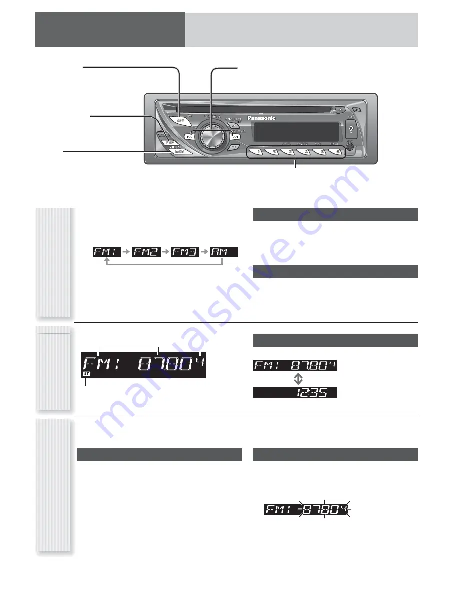 Panasonic CQ-RX101W Operating Instructions Manual Download Page 15