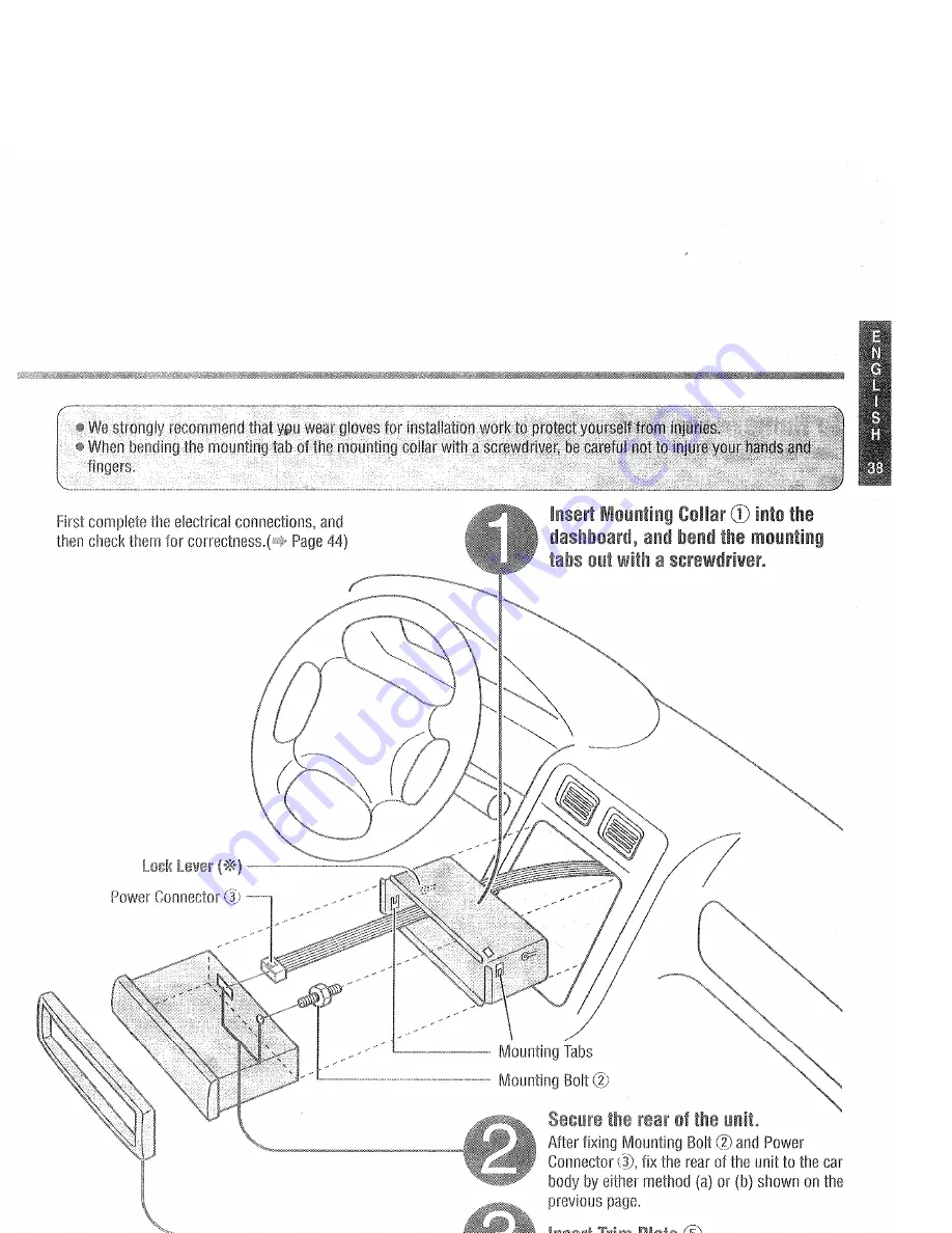 Panasonic CQ-SRX7000N Operating Instructions Manual Download Page 41