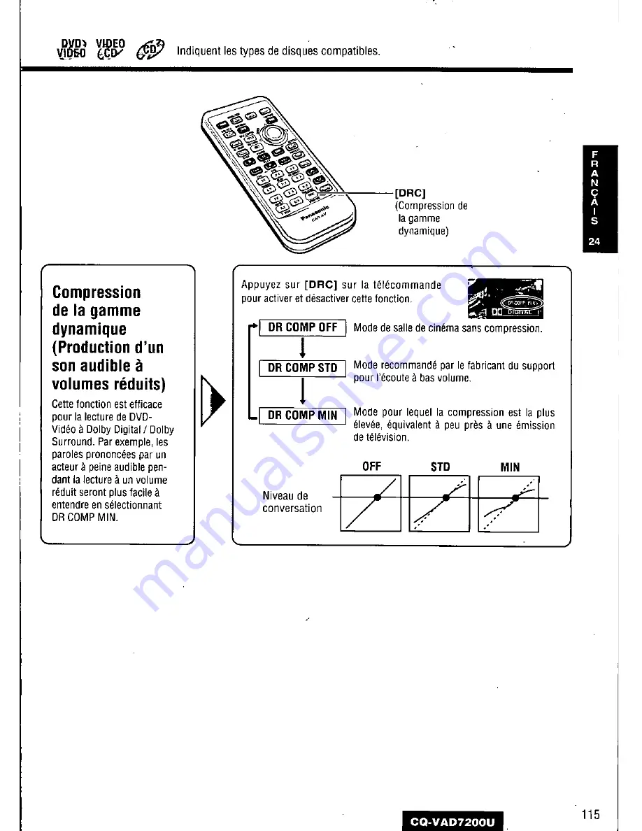 Panasonic CQ-VAD7200U Operating Manual Download Page 115