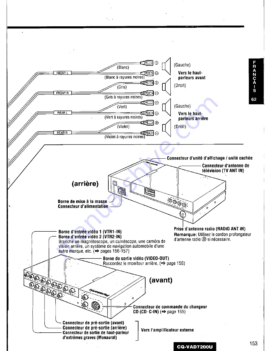 Panasonic CQ-VAD7200U Operating Manual Download Page 153