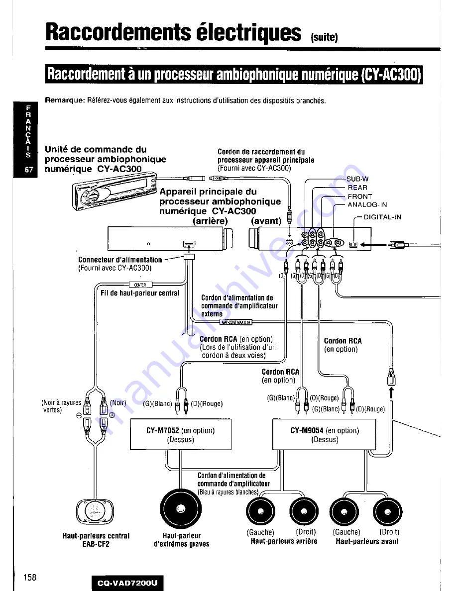 Panasonic CQ-VAD7200U Operating Manual Download Page 158