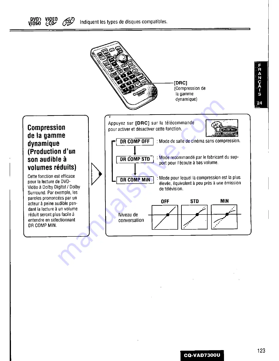 Panasonic CQ-VAD7300U Operating Manual Download Page 123