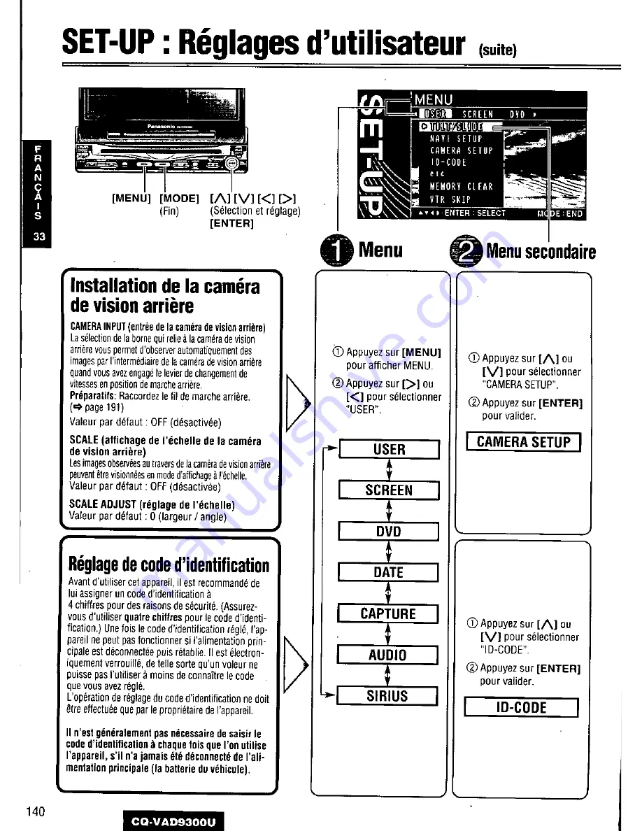 Panasonic CQ-VAD9300U Скачать руководство пользователя страница 140