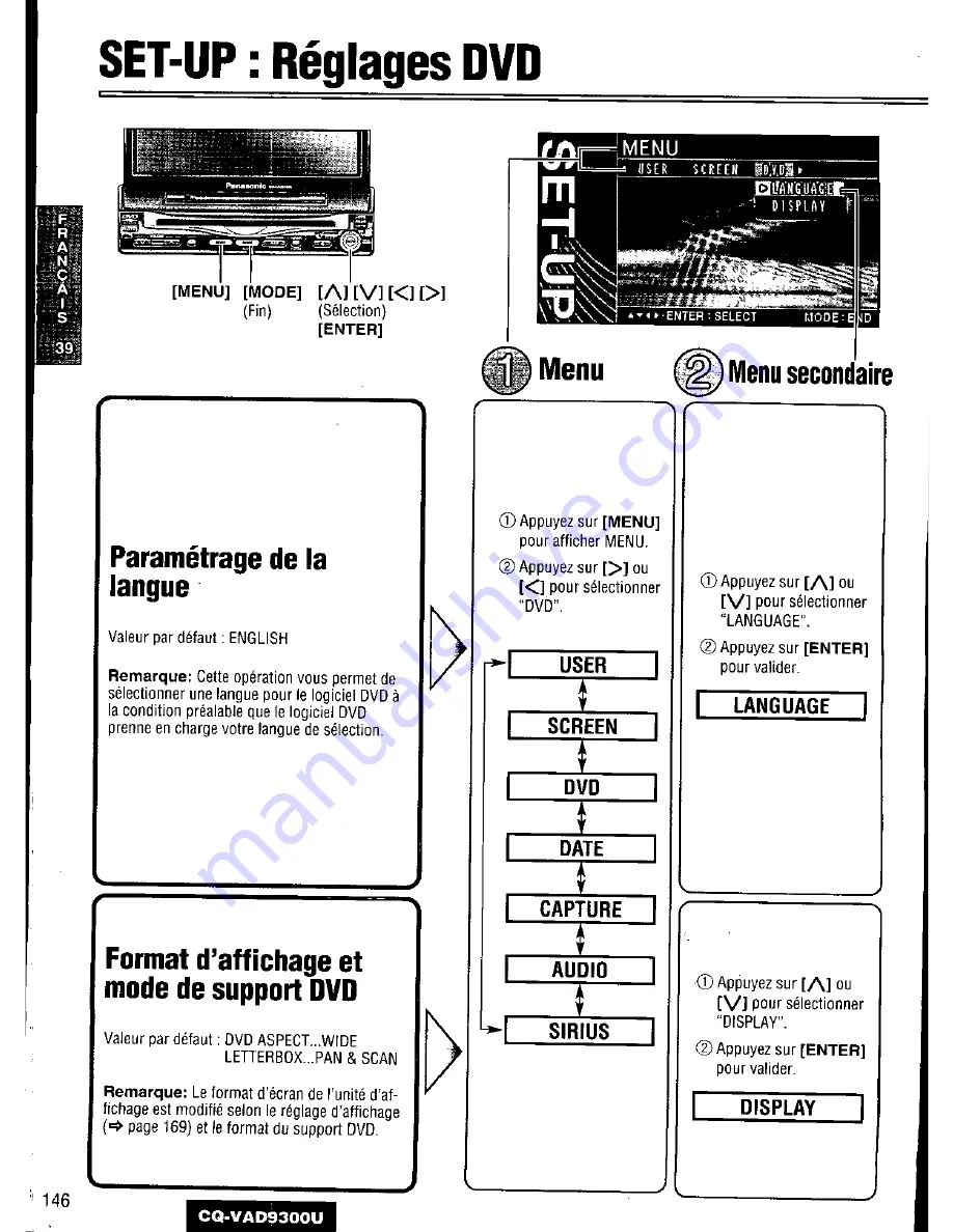 Panasonic CQ-VAD9300U Скачать руководство пользователя страница 146