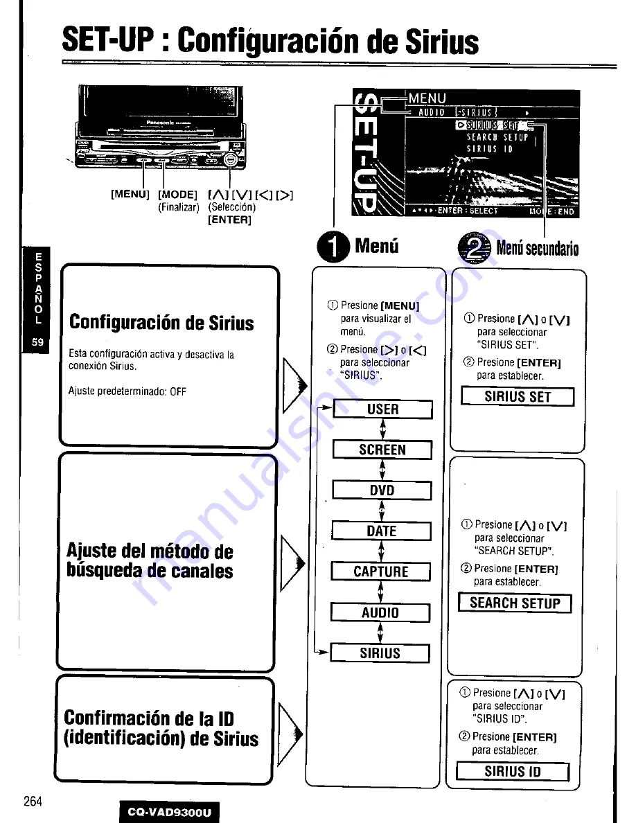 Panasonic CQ-VAD9300U Operating Manual Download Page 264