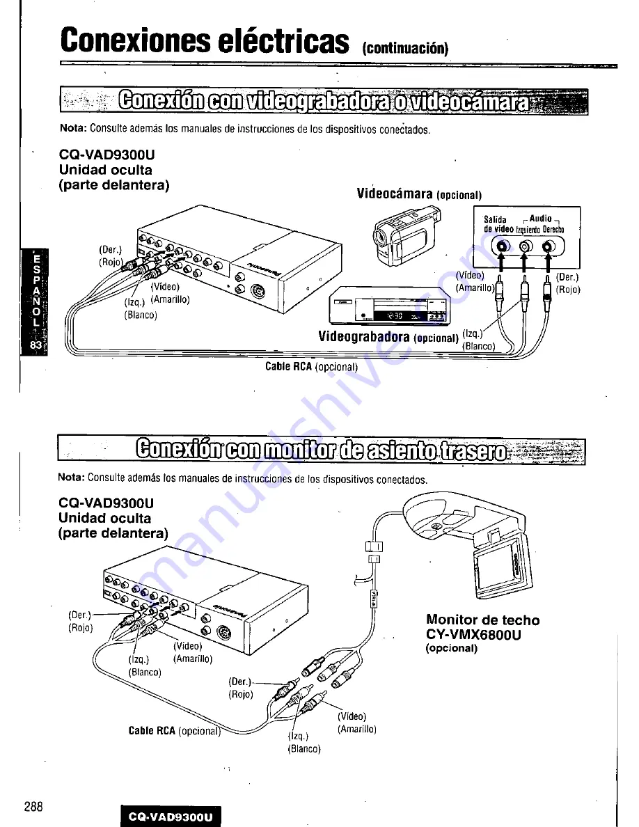 Panasonic CQ-VAD9300U Скачать руководство пользователя страница 288