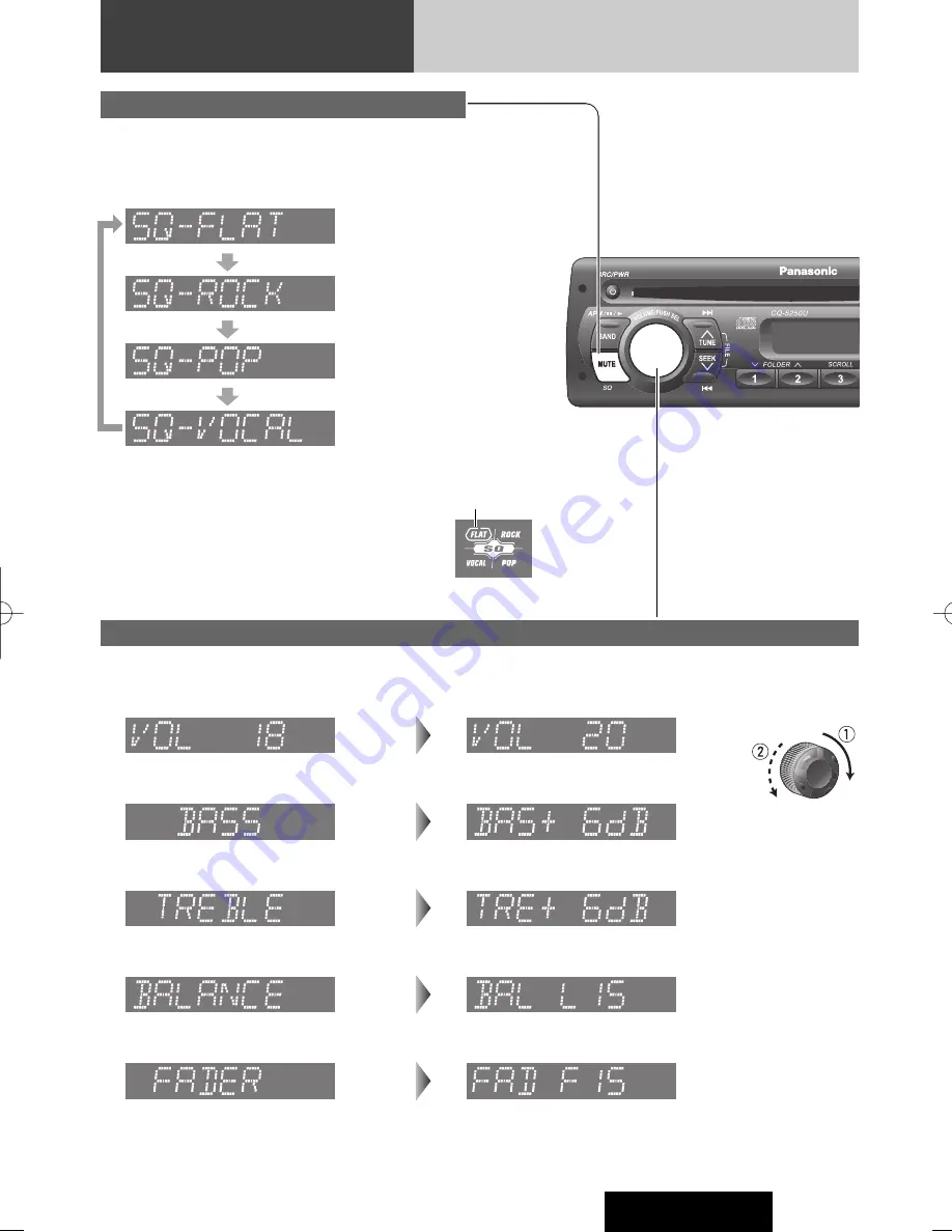 Panasonic CQ5250U - AUTO RADIO/CD DECK Operating Instructions Manual Download Page 11