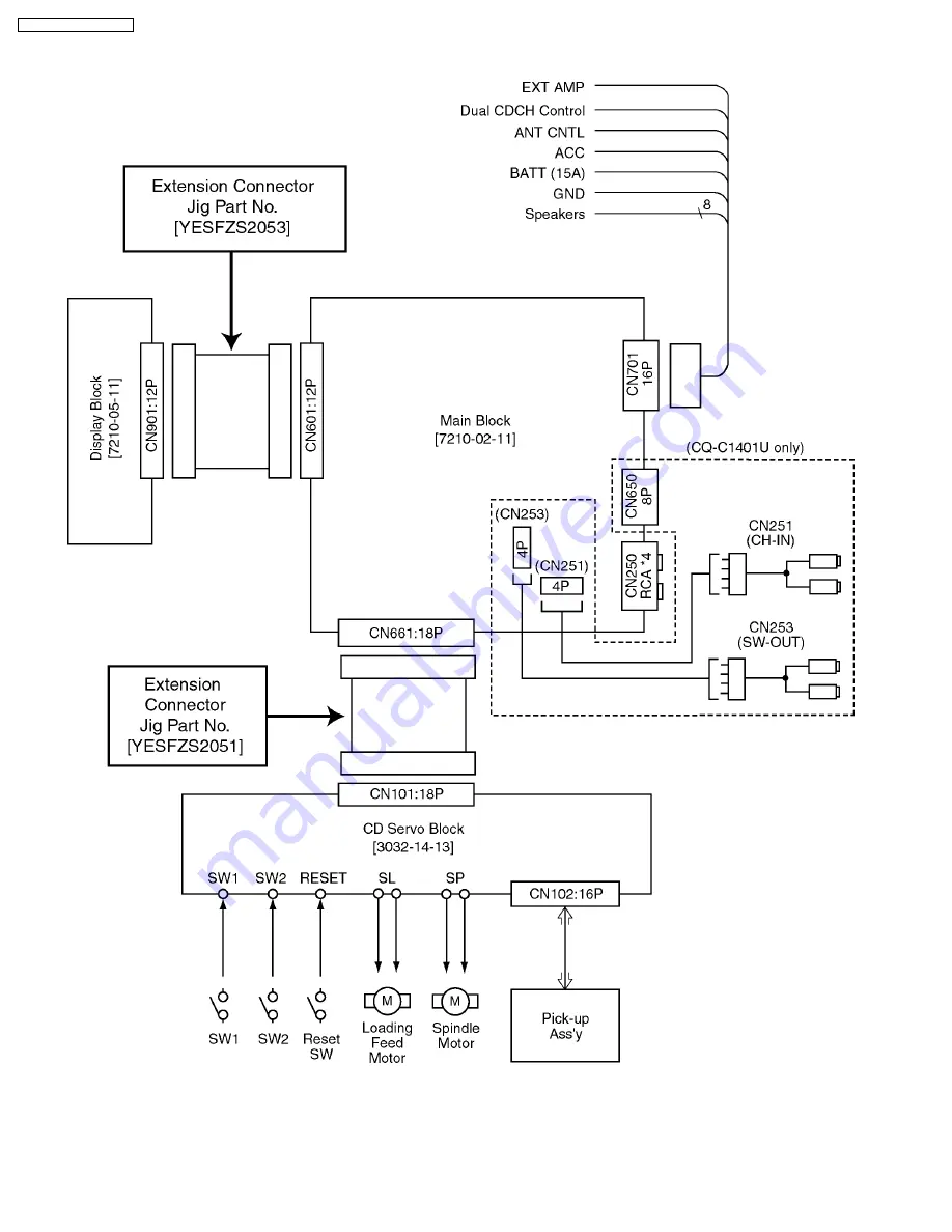 Panasonic CQC1301U - AUTO RADIO/CD DECK Service Manual Download Page 4