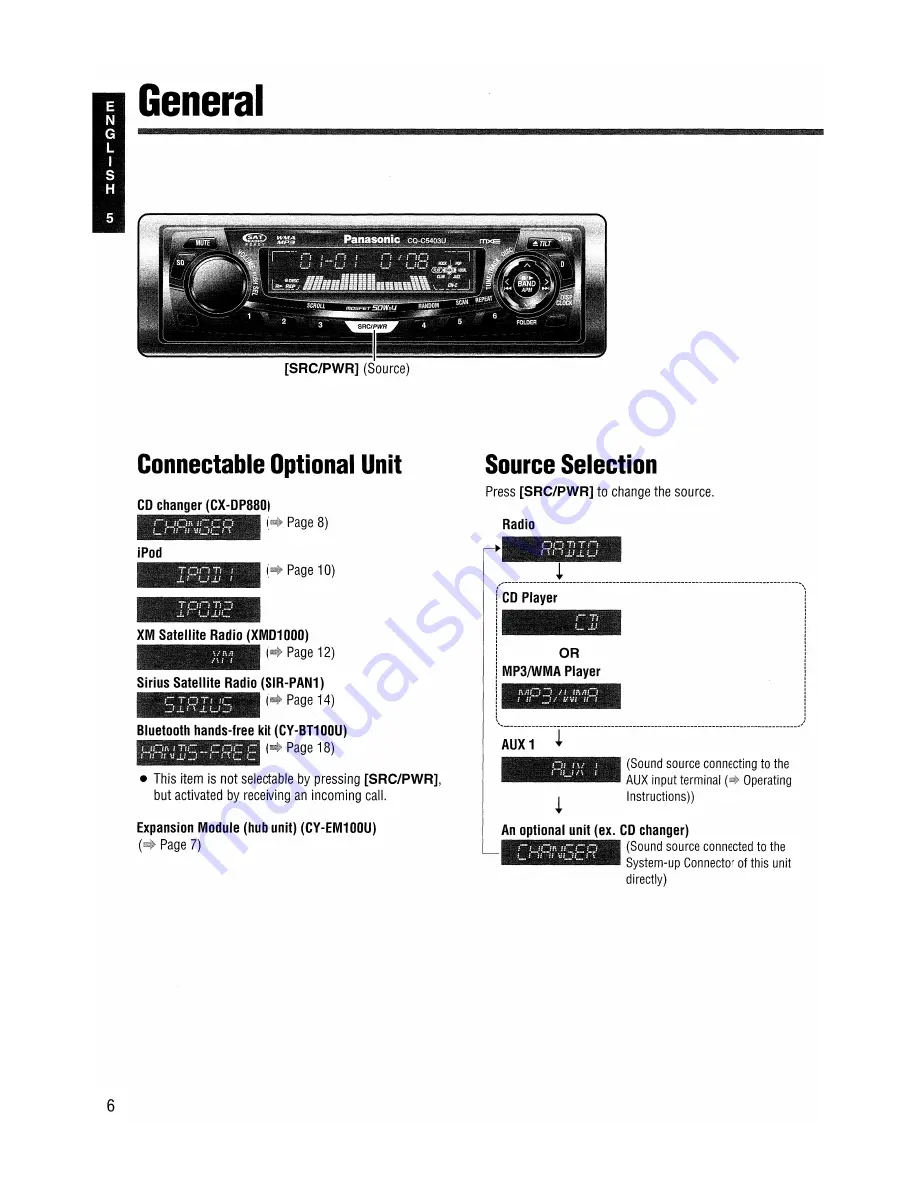 Panasonic CQC3303U - AUTO RADIO/CD DECK Скачать руководство пользователя страница 44