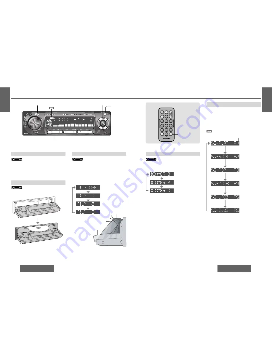 Panasonic CQC5110U - AUTO RADIO/CD DECK Operating Instructions Manual Download Page 7