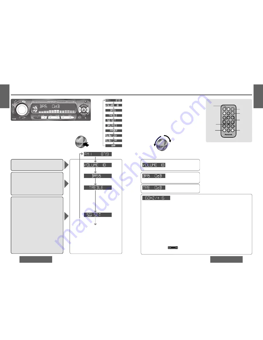 Panasonic CQC5110U - AUTO RADIO/CD DECK Скачать руководство пользователя страница 13