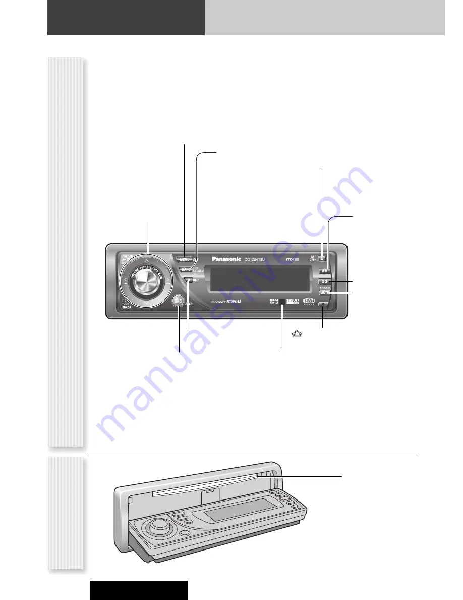 Panasonic CQC8313U - CAR AUDIO-MULTI-LANG Operating Instructions Manual Download Page 10