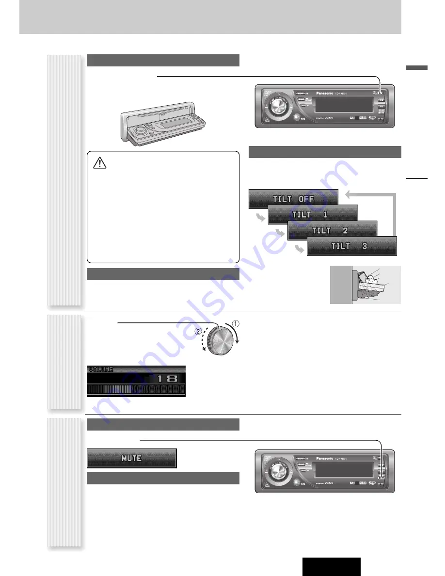 Panasonic CQC8803U - AUTO RADIO/CD DECK-MULTI-LANG Скачать руководство пользователя страница 15