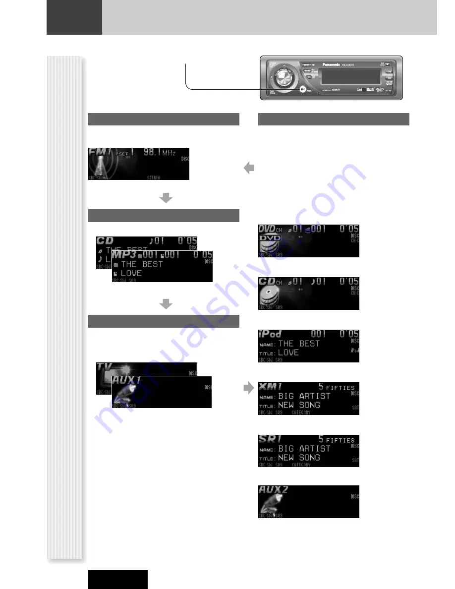 Panasonic CQC8803U - AUTO RADIO/CD DECK-MULTI-LANG Operating Instructions Manual Download Page 16