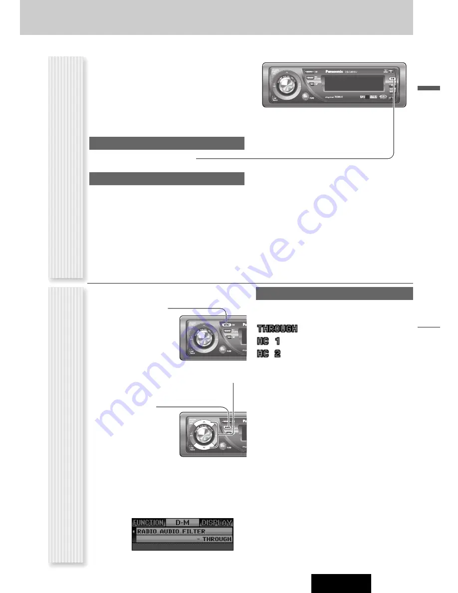 Panasonic CQC8803U - AUTO RADIO/CD DECK-MULTI-LANG Скачать руководство пользователя страница 63