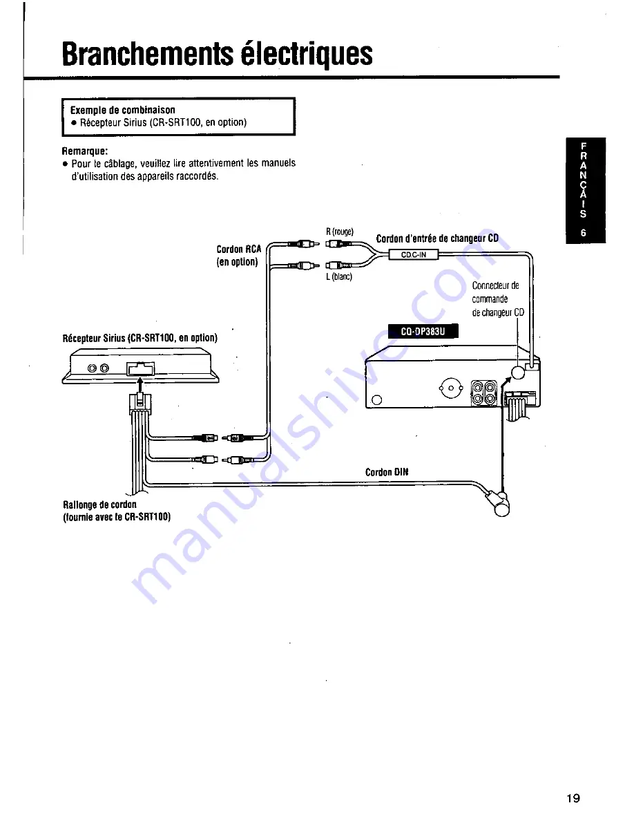 Panasonic CQDP383U - AUTO RADIO/CD DECK Скачать руководство пользователя страница 19