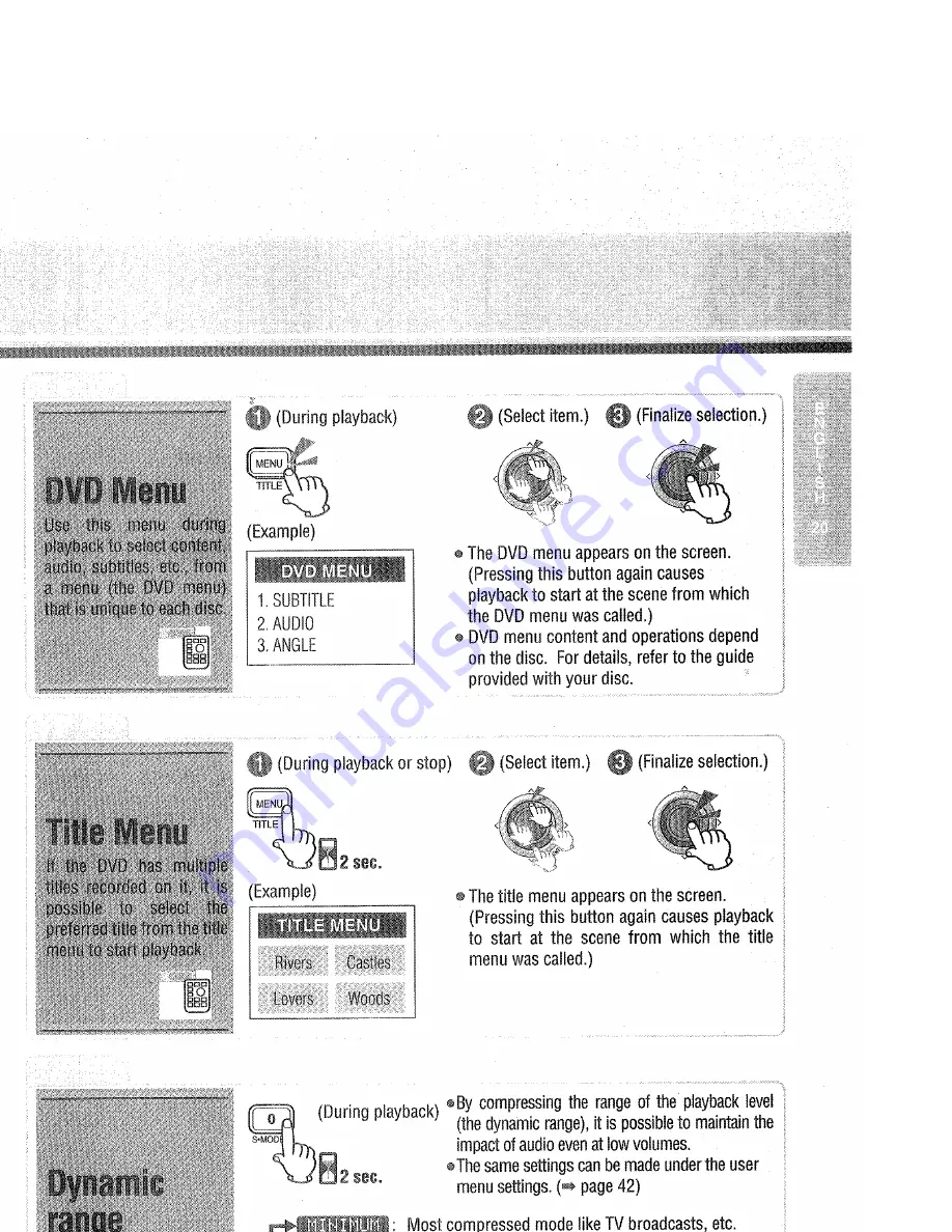 Panasonic CQDVR592U - AUTO RADIO/CD/DVD PL Operating Instructions Manual Download Page 35