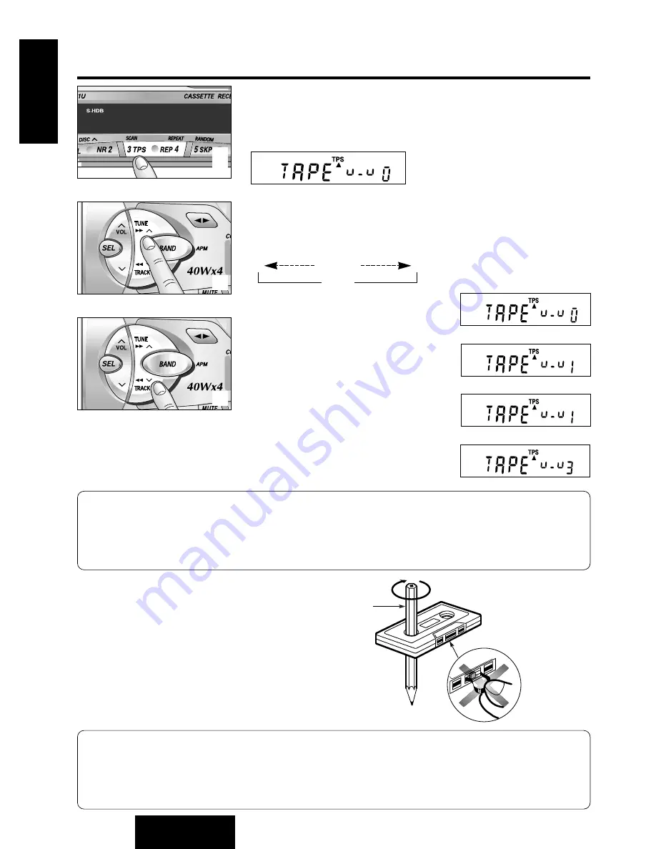 Panasonic CQR221U - AUTO RADIO/CASSETTE Operating Instructions Manual Download Page 16