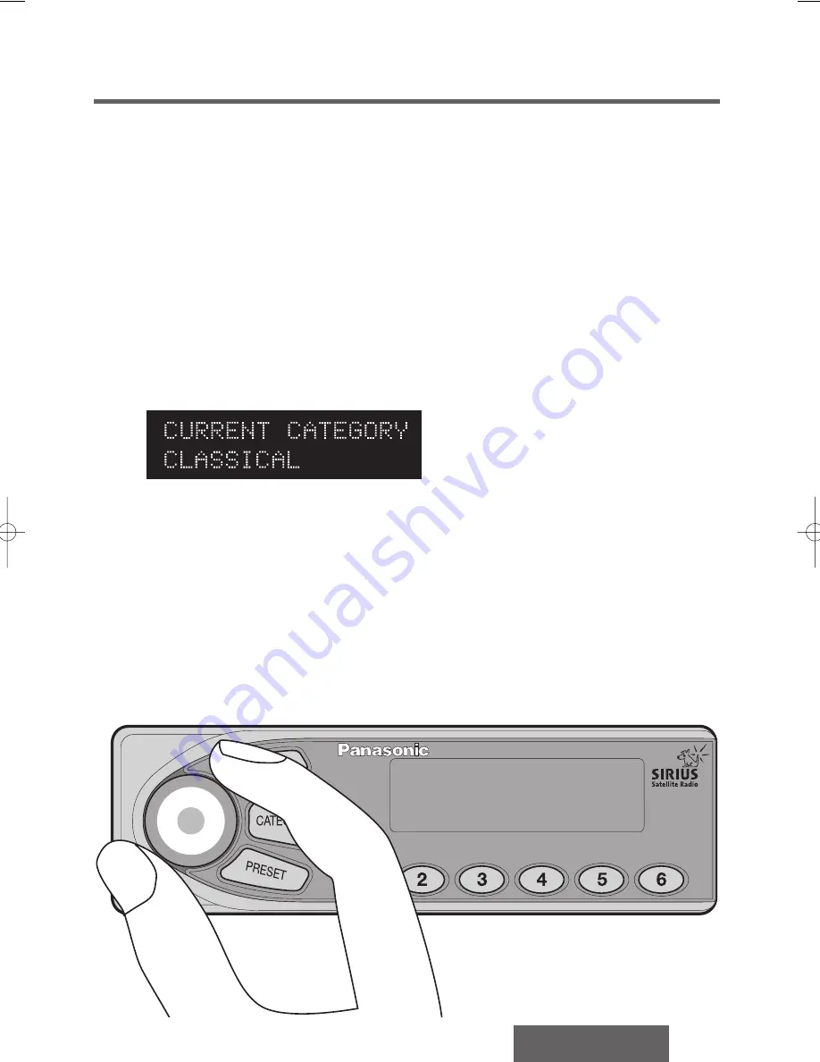 Panasonic CRSRF100 - CAR SIRIUS SATELITE Скачать руководство пользователя страница 30