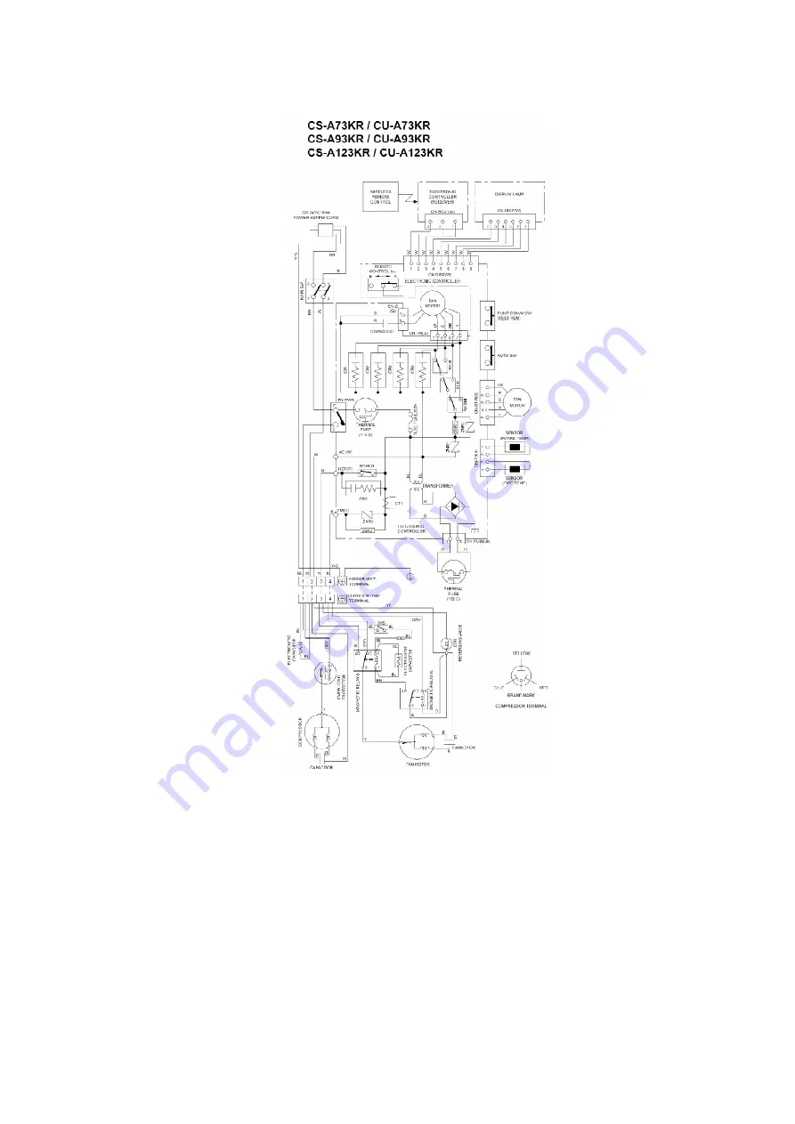 Panasonic CS-A123KR Service Manual Download Page 17