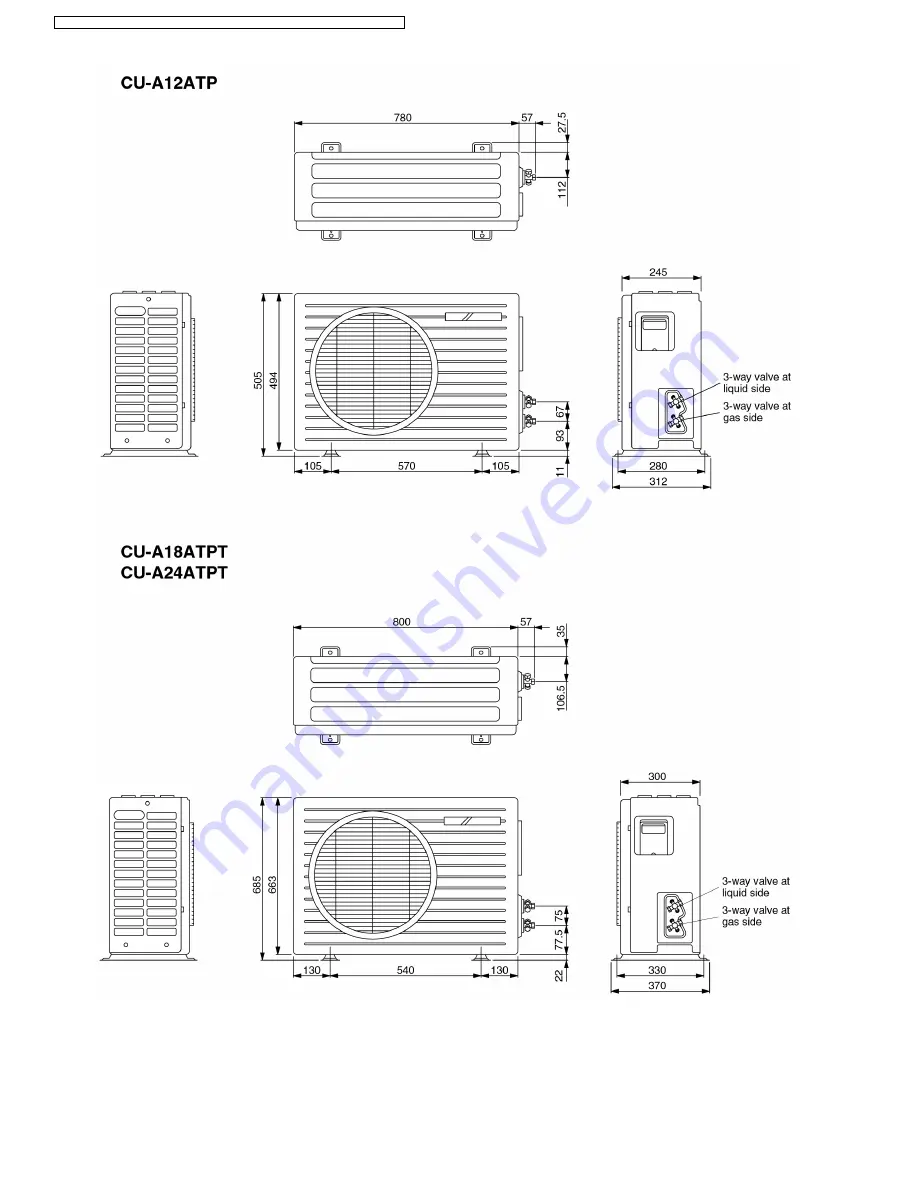 Panasonic CS-A12ATP5 Service Manual Download Page 12