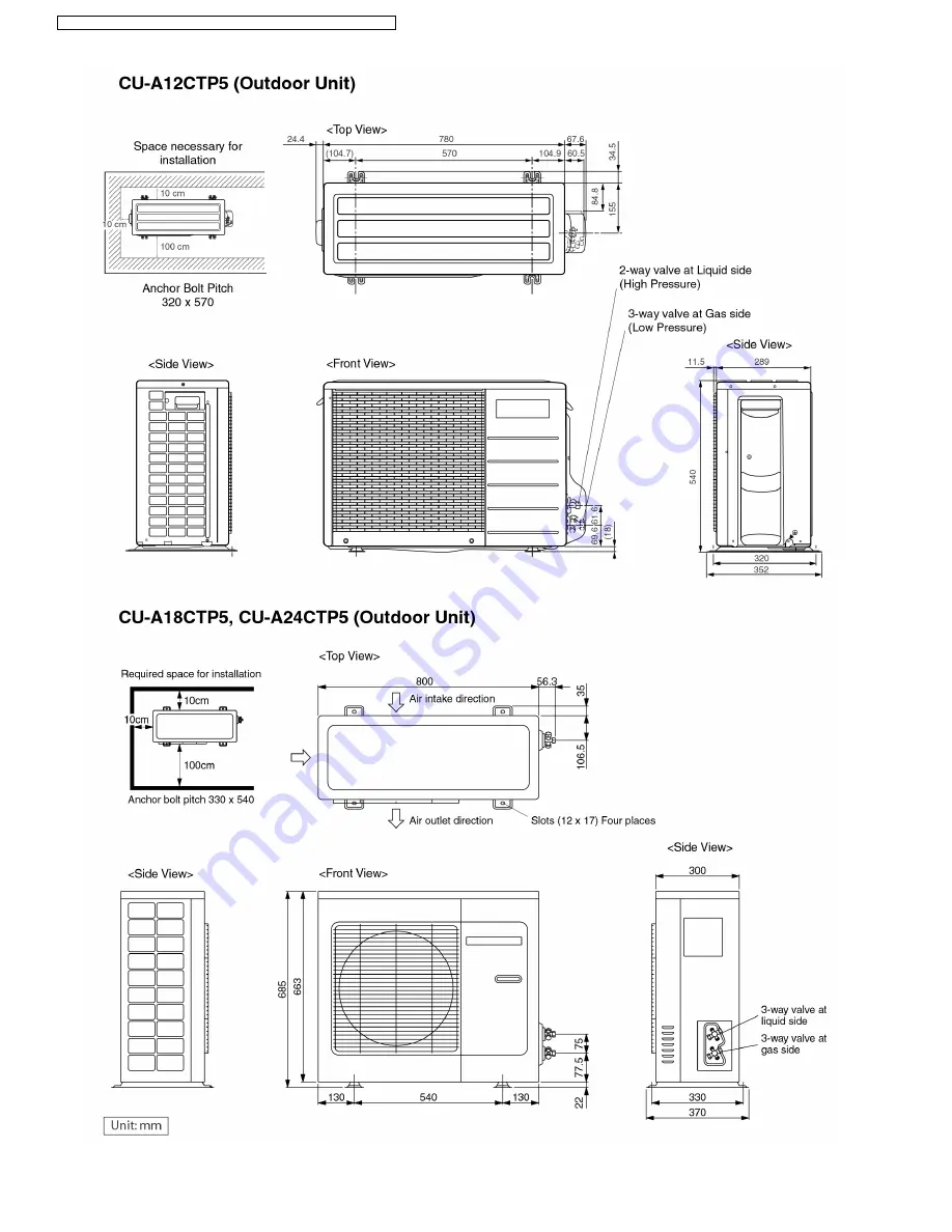 Panasonic CS-A12CTP Скачать руководство пользователя страница 12