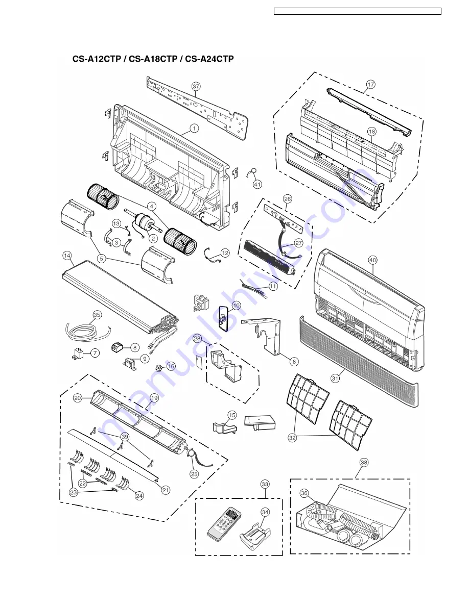 Panasonic CS-A12CTP Service Manual Download Page 55