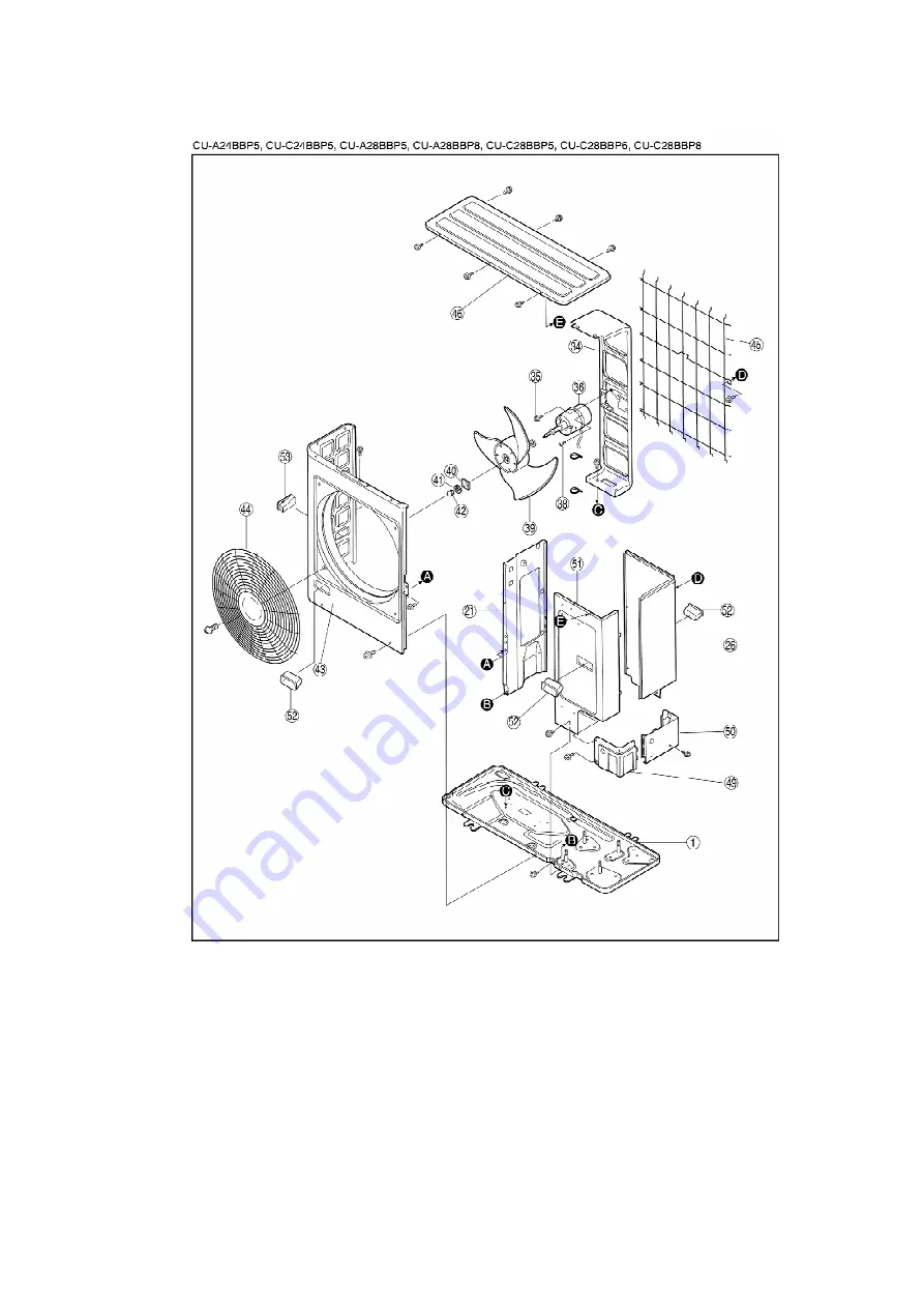 Panasonic CS-A24BB4P Service Manual Download Page 185