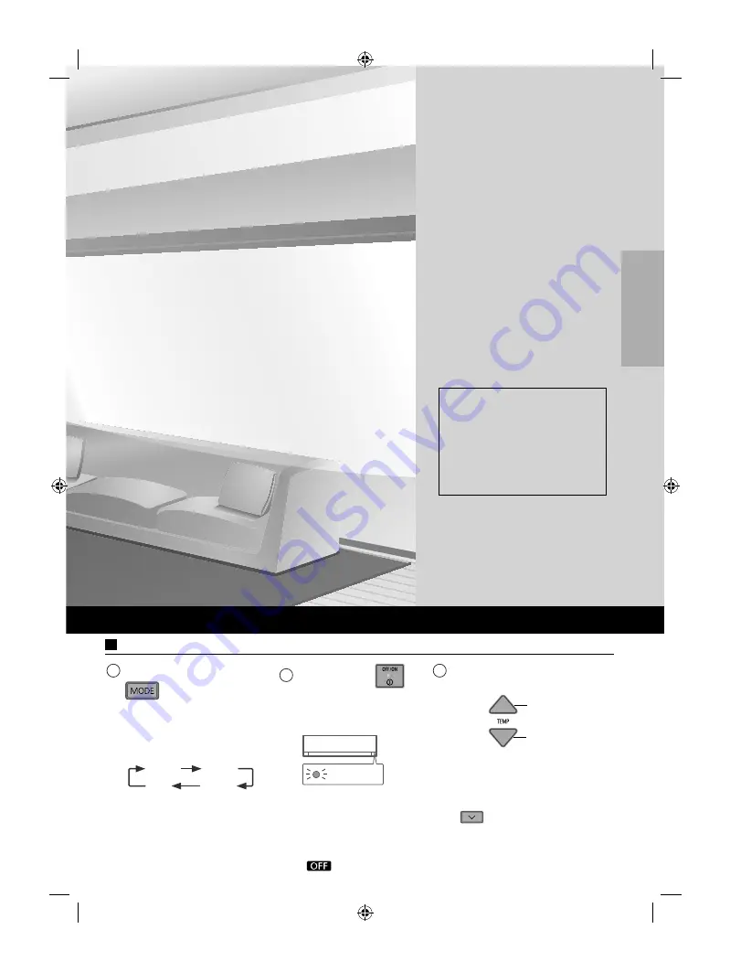 Panasonic CS-BE20TKD Operating Instructions Manual Download Page 17