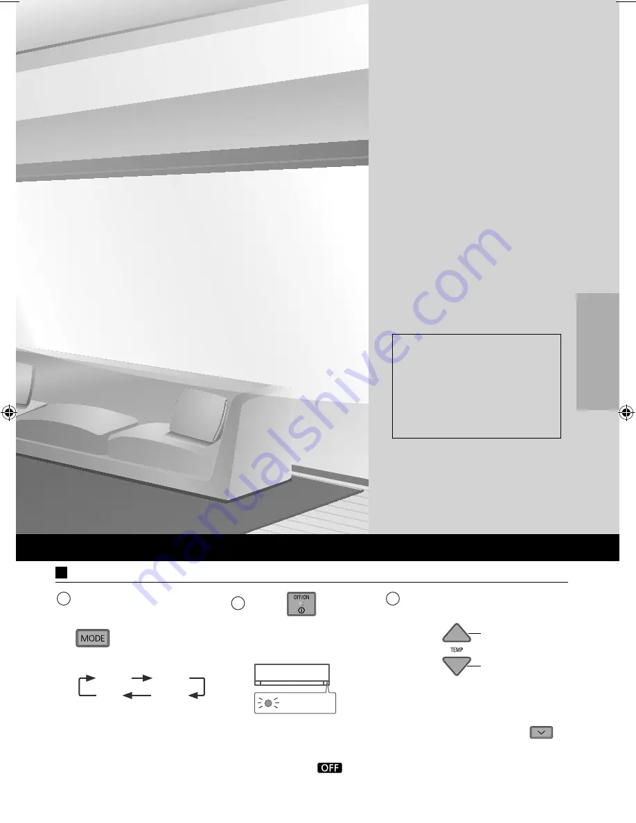 Panasonic CS-BE25TKE Operating Instructions Manual Download Page 27