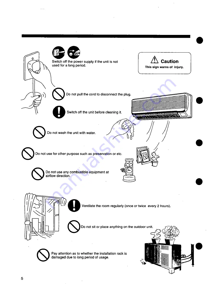 Panasonic CS-C123K Series Operating Instructions Manual Download Page 6