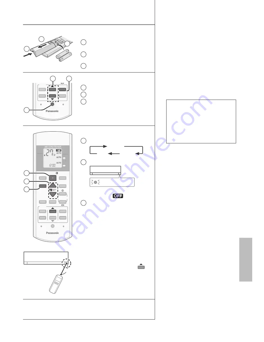 Panasonic CS-C12PKF-3 Operating Instructions Manual Download Page 3