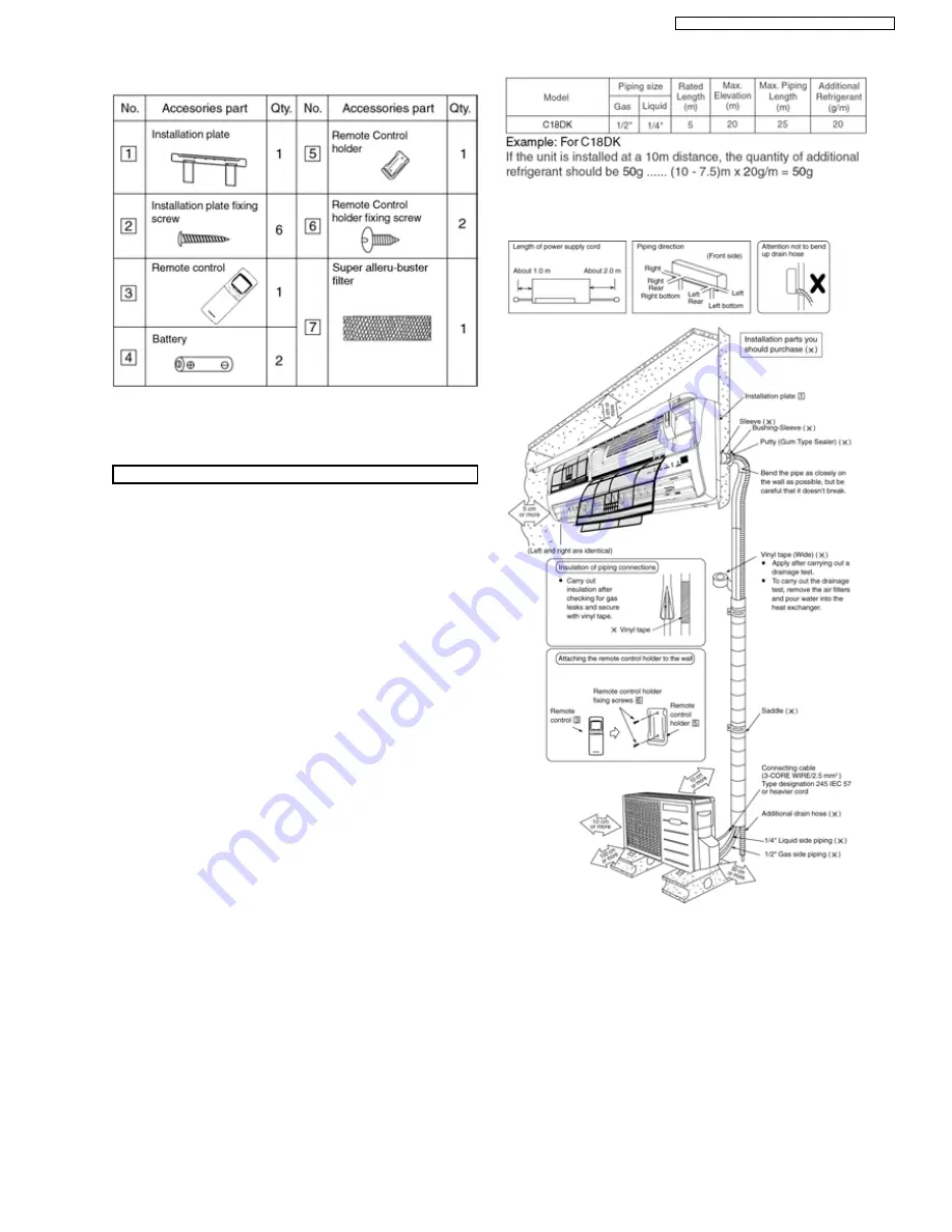 Panasonic CS-C18DKD Скачать руководство пользователя страница 37