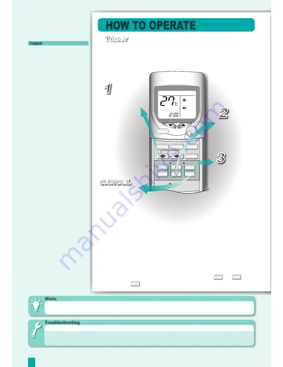 Panasonic CS-C18DKK Operating Instructions Manual Download Page 6