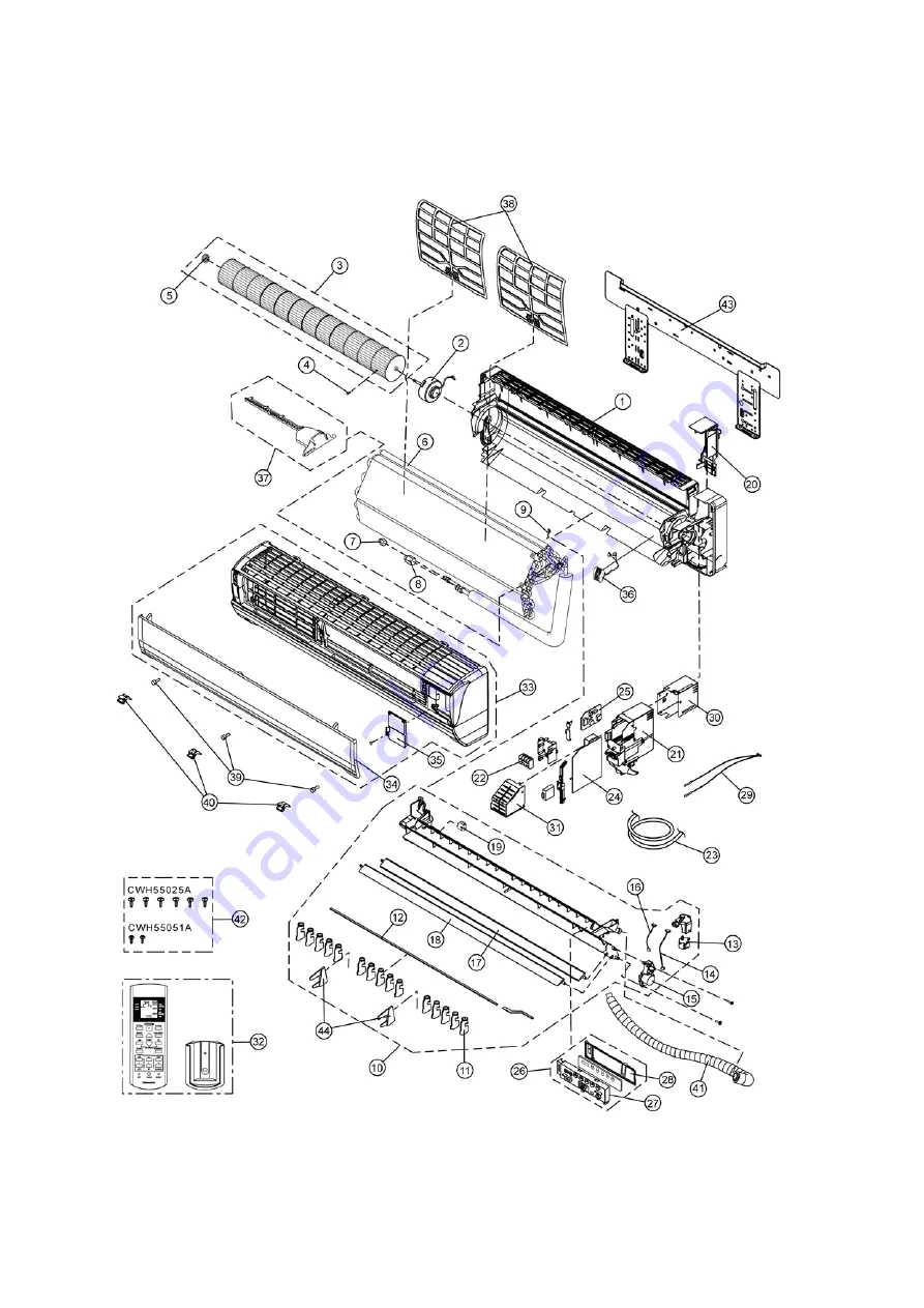 Panasonic CS-C18HKD Service Manual Download Page 58