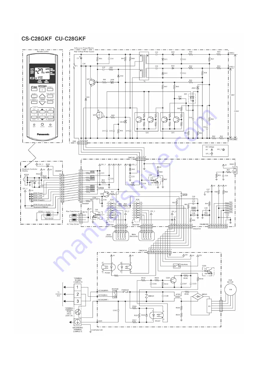 Panasonic CS-C28GKF Скачать руководство пользователя страница 14