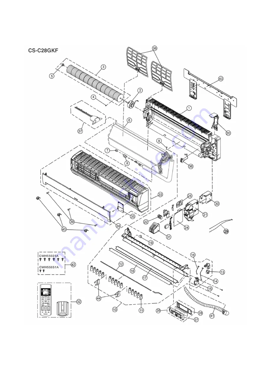 Panasonic CS-C28GKF Скачать руководство пользователя страница 55