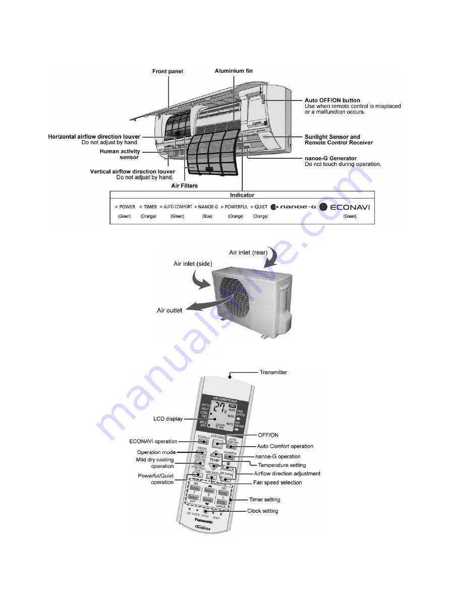 Panasonic CS-E12PKEW Скачать руководство пользователя страница 28