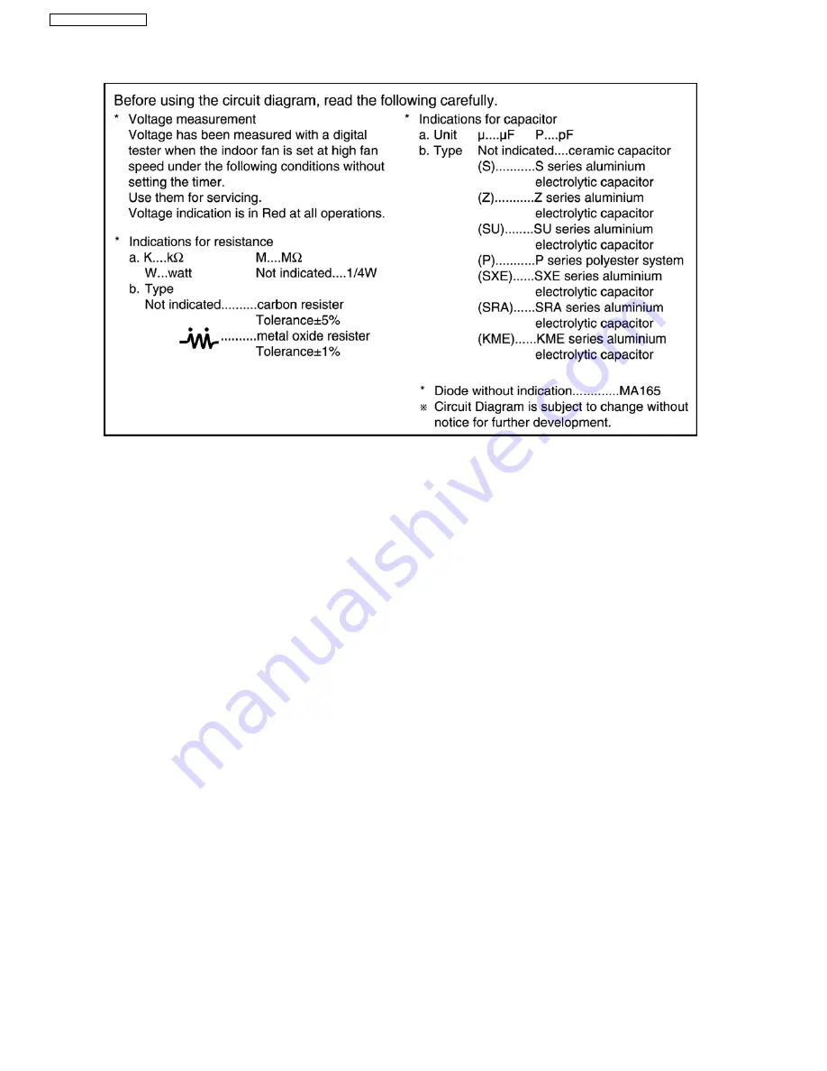 Panasonic CS-E15CKP Service Manual Download Page 88