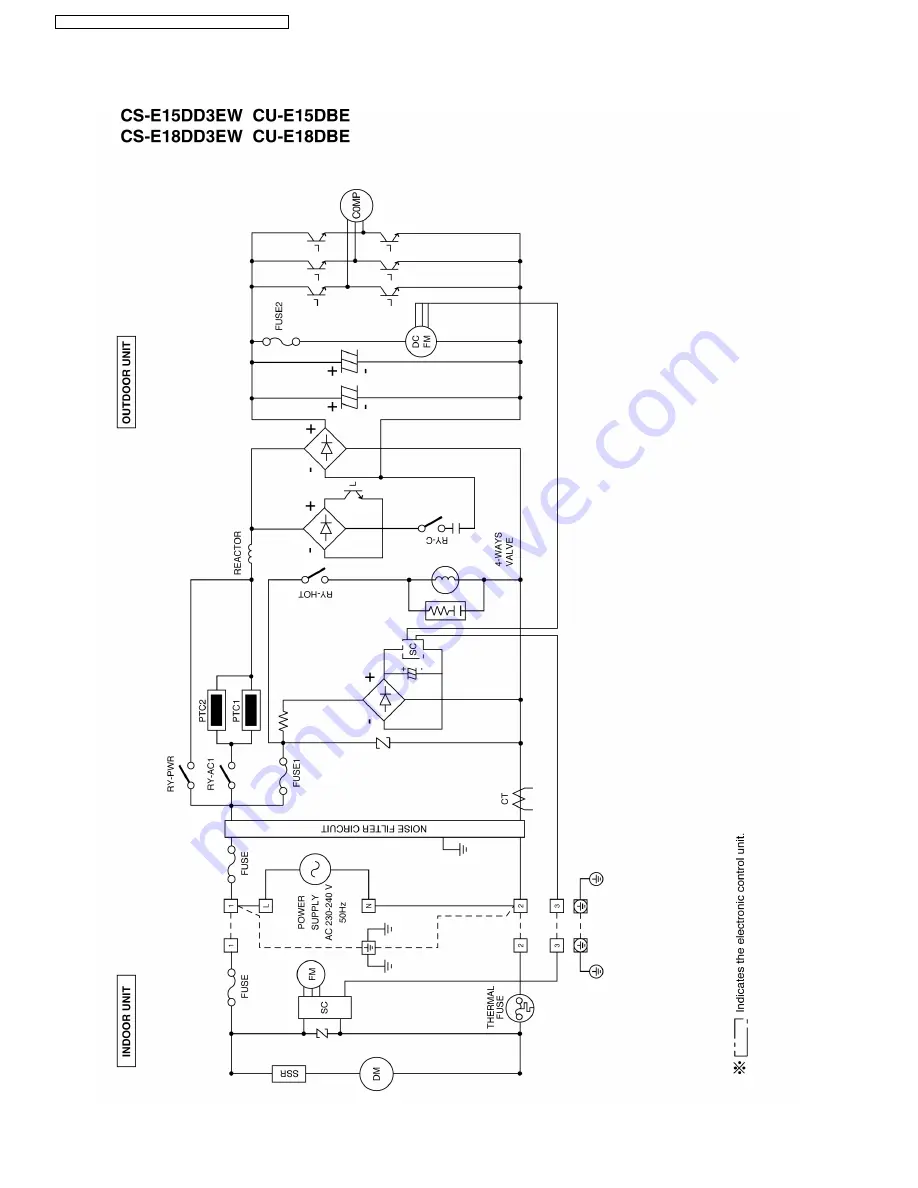 Panasonic CS-E15DD3EW Service Manual Download Page 14