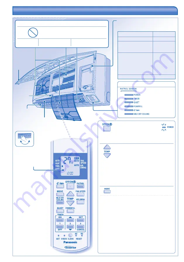 Panasonic CS-E15JKE-3 Operating Instructions Manual Download Page 28