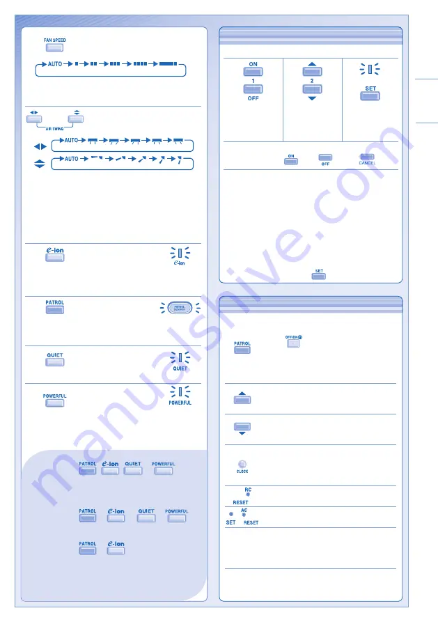 Panasonic CS-E21HKES Operating Instructions Manual Download Page 11